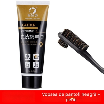 Set de lustruire pentru pantofi din piele – Ceară solidă, Ulei de întreținere și Set pensule de curățare