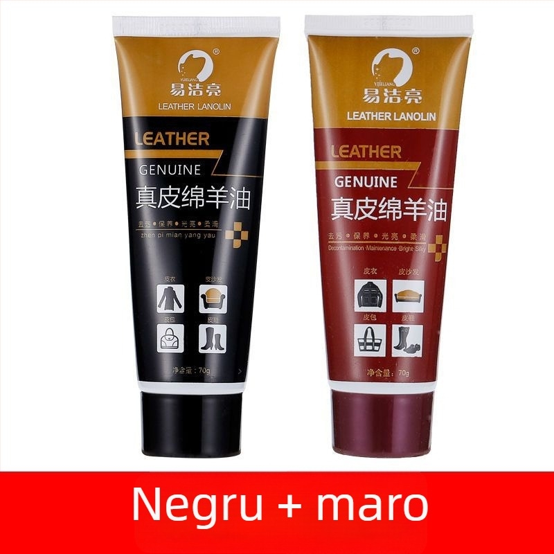 Set de lustruire pentru pantofi din piele – Ceară solidă, Ulei de întreținere și Set pensule de curățare