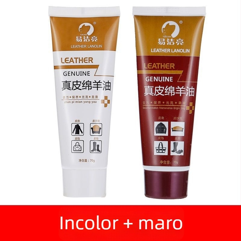 Set de lustruire pentru pantofi din piele – Ceară solidă, Ulei de întreținere și Set pensule de curățare