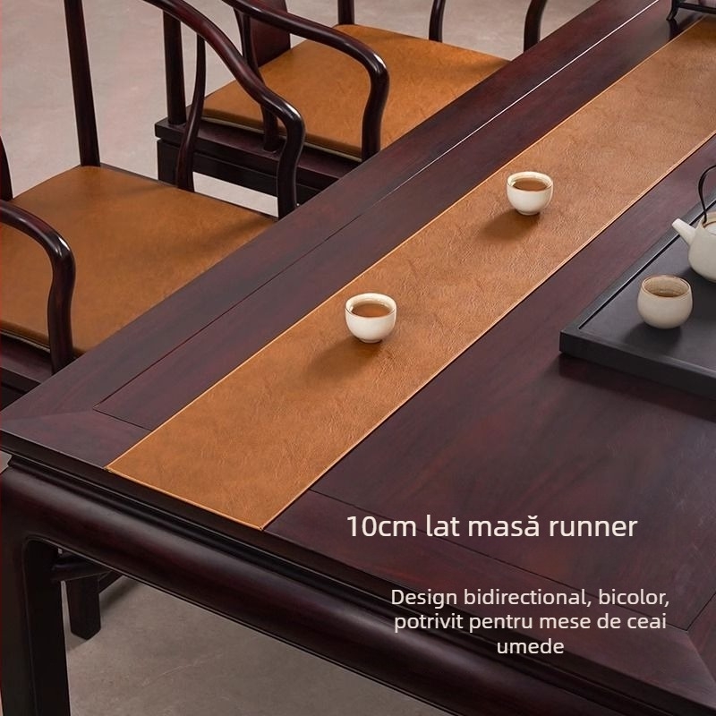 Steag de masă în stil chinezesc nou, PVC 70% / Poliester 30%, sufragerie, model solid, personalizabil