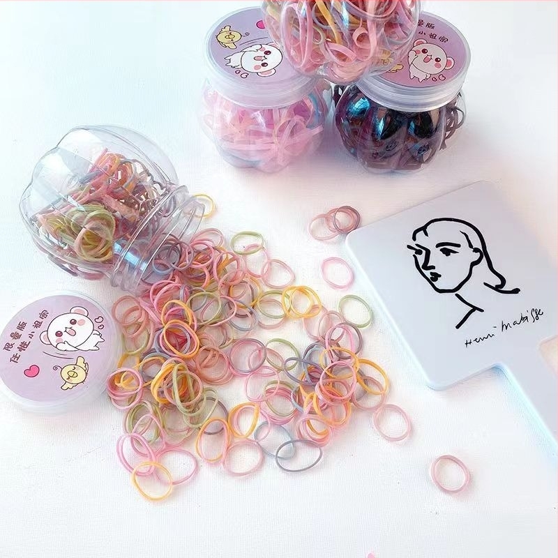 Elastic de păr de unică folosință, material acrilic, făcut manual, stil coreean