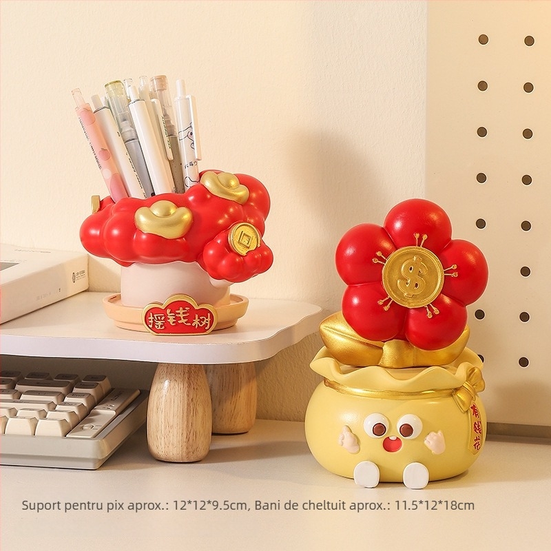 Ornament de birou pentru relaxarea anxietății și stabilitatea emoțională (Material: rășină; Stil: simplu și modern; Cadou de afaceri)