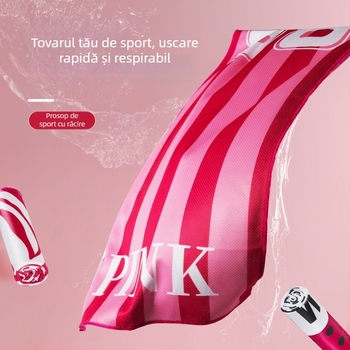 Prosop sport din poliester, funcție de răcire, 45 g, absorbție de apă 11–15 s, logo imprimat