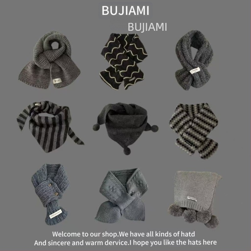 Fular din lână, unisex pentru iarnă, model pătrate color, finisare tie-dye — Bajia Rice