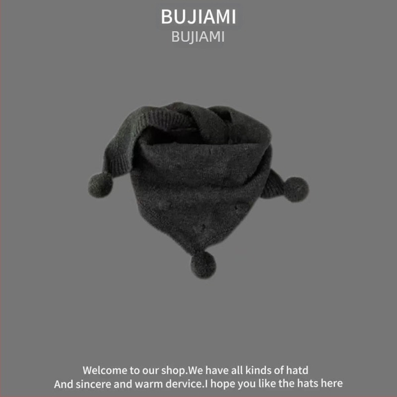 Fular din lână, unisex pentru iarnă, model pătrate color, finisare tie-dye — Bajia Rice