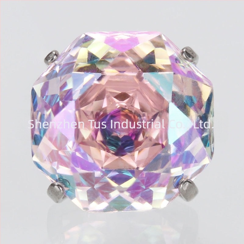 Tusmao cercei din aliaj de titan – Zircon octagonal, încrustări cu diamante, geometric, unisex