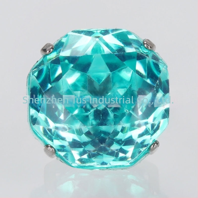 Tusmao cercei din aliaj de titan – Zircon octagonal, încrustări cu diamante, geometric, unisex