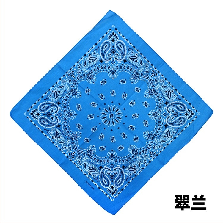 Turban, 100% bumbac, model geometric, țesătură plată, stil pătrat, imprimare