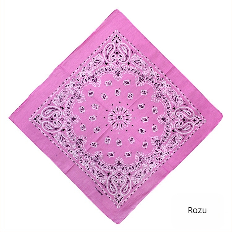 Turban, 100% bumbac, model geometric, țesătură plată, stil pătrat, imprimare