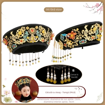 Accesoriu pentru păr pentru copii, Wanyuefang, fabricat manual, material: aliaj, tip: bentițe pentru cap și elastice, stil antic/retro