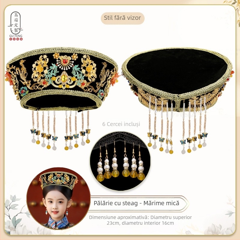 Accesoriu pentru păr pentru copii, Wanyuefang, fabricat manual, material: aliaj, tip: bentițe pentru cap și elastice, stil antic/retro