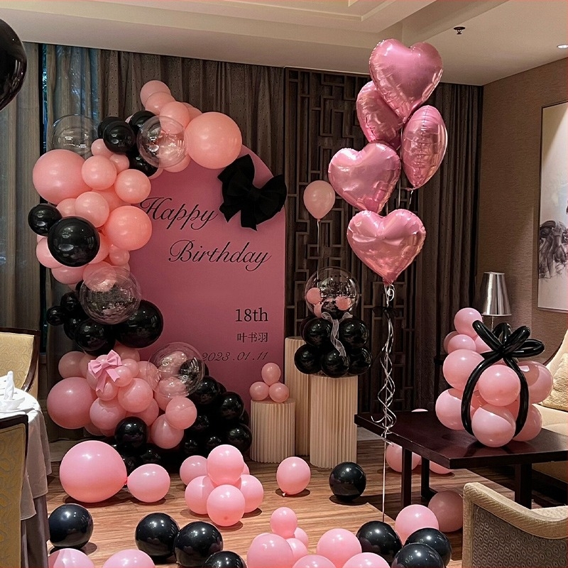 Set personalizat de fundal KT pentru petrecerea de 18 ani cu baloane Bobo-ball