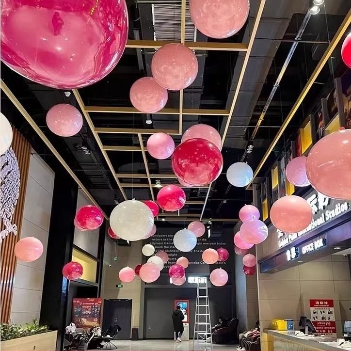 Balon rotund din hârtie, Falling Earth, Decor suspendat pentru Ziua Națională, Dublu Strat 2-în-1