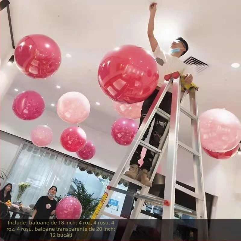 Balon rotund din hârtie, Falling Earth, Decor suspendat pentru Ziua Națională, Dublu Strat 2-în-1