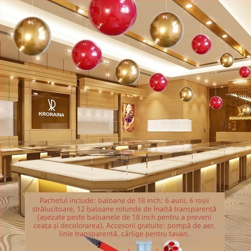 Balon rotund din hârtie, Falling Earth, Decor suspendat pentru Ziua Națională, Dublu Strat 2-în-1