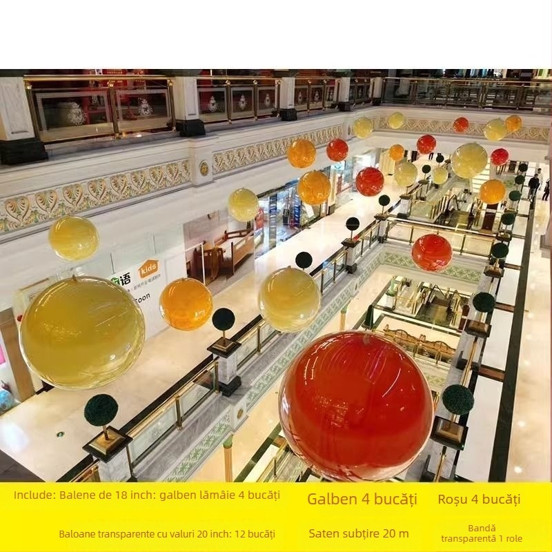 Balon rotund din hârtie, Falling Earth, Decor suspendat pentru Ziua Națională, Dublu Strat 2-în-1