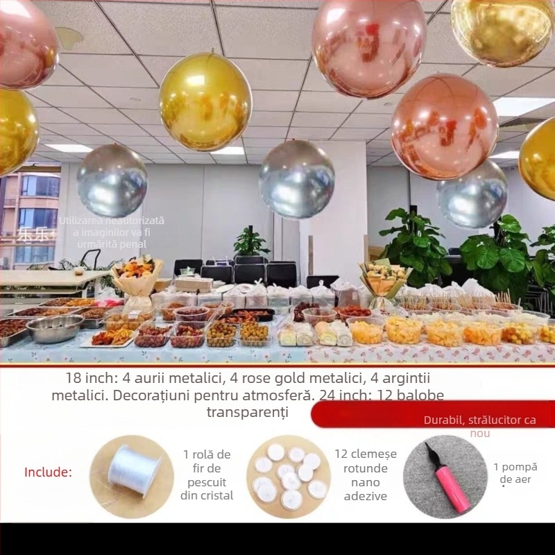 Balon rotund din hârtie, Falling Earth, Decor suspendat pentru Ziua Națională, Dublu Strat 2-în-1