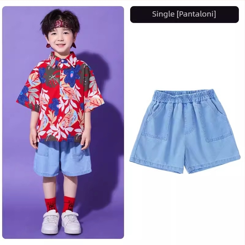 Costum de reprezentație pentru copii hip-hop, unisex, bumbac 65%, vara 2024, potrivit pentru copii de 8 ani sau mai mari