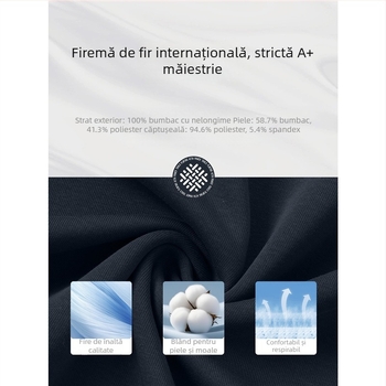 Hanorac cu guler înalt și fermoar parțial, imprimare cu logo, material din bumbac amestec, croială lejeră