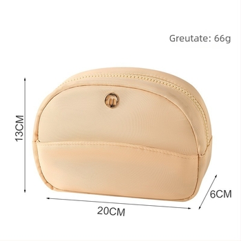 Geantă de cosmetice din nailon, impermeabilă, respirabilă, multifuncțională, închidere cu fermoar, pentru călătorii