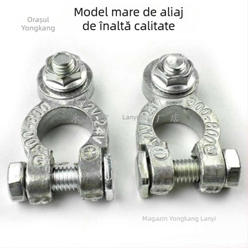 Conector de terminal baterie – clemă din cupru pur pentru baterie auto, Model 1, Brand Lanyi