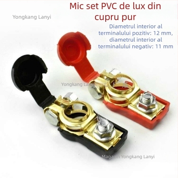 Conector de terminal baterie – clemă din cupru pur pentru baterie auto, Model 1, Brand Lanyi