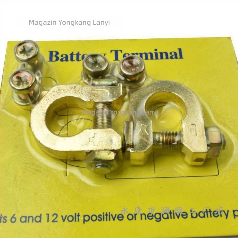 Conector de terminal baterie – clemă din cupru pur pentru baterie auto, Model 1, Brand Lanyi