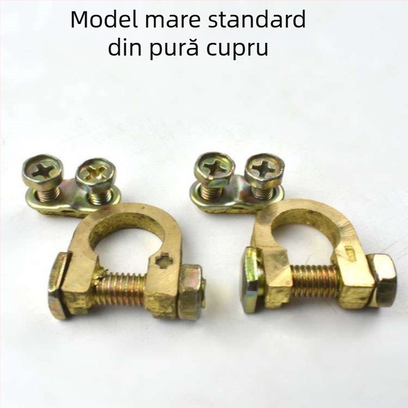 Conector de terminal baterie – clemă din cupru pur pentru baterie auto, Model 1, Brand Lanyi