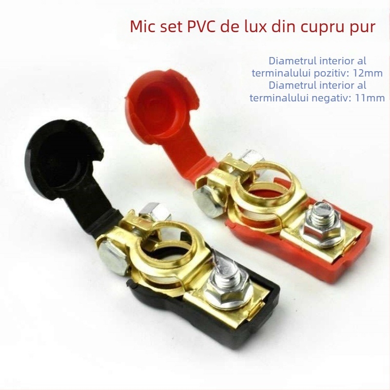 Conector de terminal baterie – clemă din cupru pur pentru baterie auto, Model 1, Brand Lanyi