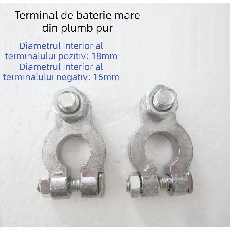 Conector de terminal baterie – clemă din cupru pur pentru baterie auto, Model 1, Brand Lanyi