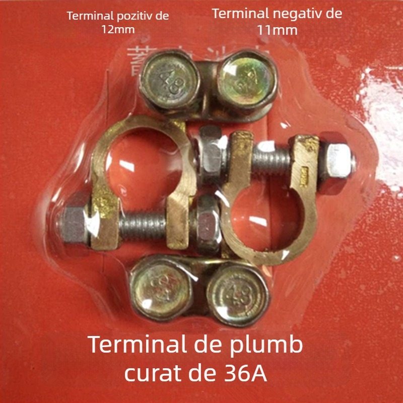 Conector de terminal baterie – clemă din cupru pur pentru baterie auto, Model 1, Brand Lanyi