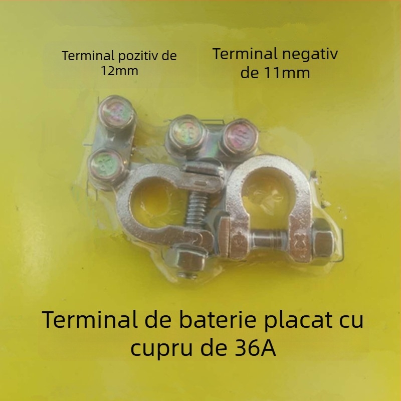 Conector de terminal baterie – clemă din cupru pur pentru baterie auto, Model 1, Brand Lanyi