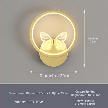 Lampa de perete Nordic cu LED, 220V, potrivită pentru living și hol, brand Sheng bangrong