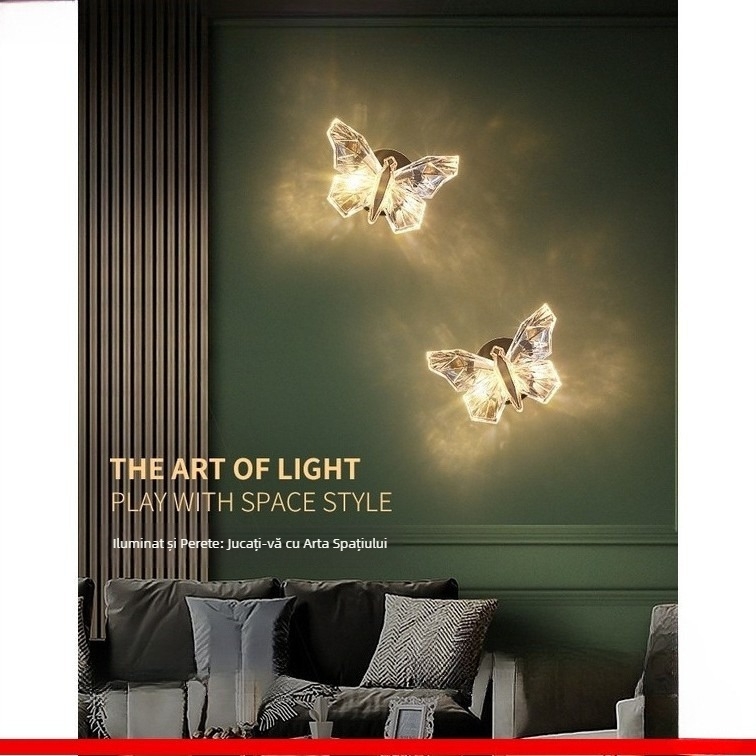 Lampa de perete Nordic cu LED, 220V, potrivită pentru living și hol, brand Sheng bangrong