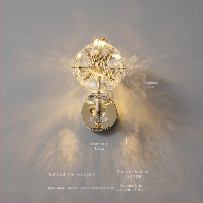 Lampa de perete Nordic cu LED, 220V, potrivită pentru living și hol, brand Sheng bangrong