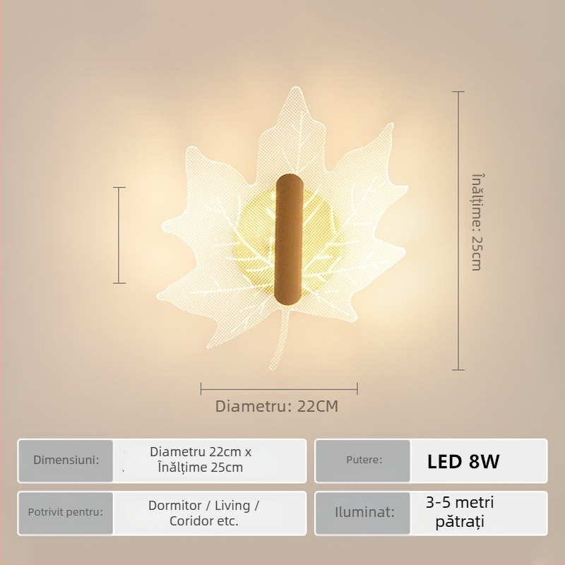 Lampa de perete Nordic cu LED, 220V, potrivită pentru living și hol, brand Sheng bangrong