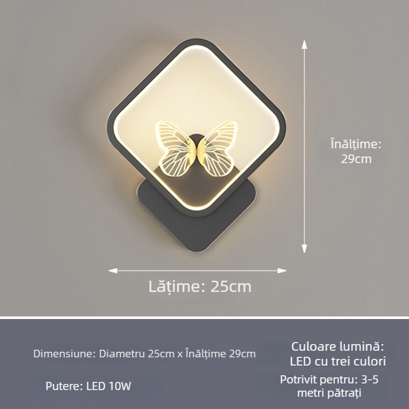 Lampa de perete Nordic cu LED, 220V, potrivită pentru living și hol, brand Sheng bangrong