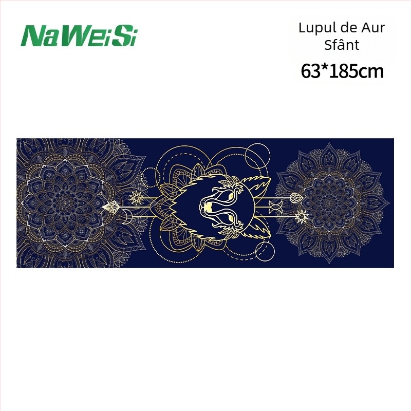 Prosop pentru covorașul de yoga: antiderapant, absorbant de transpirație, fleece cu două fețe, lavabil la mașină, usor de uscat