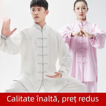 Îmbrăcăminte Tai Chi, țesătură corduroy din in, 100% in, vestimentație de performanță
