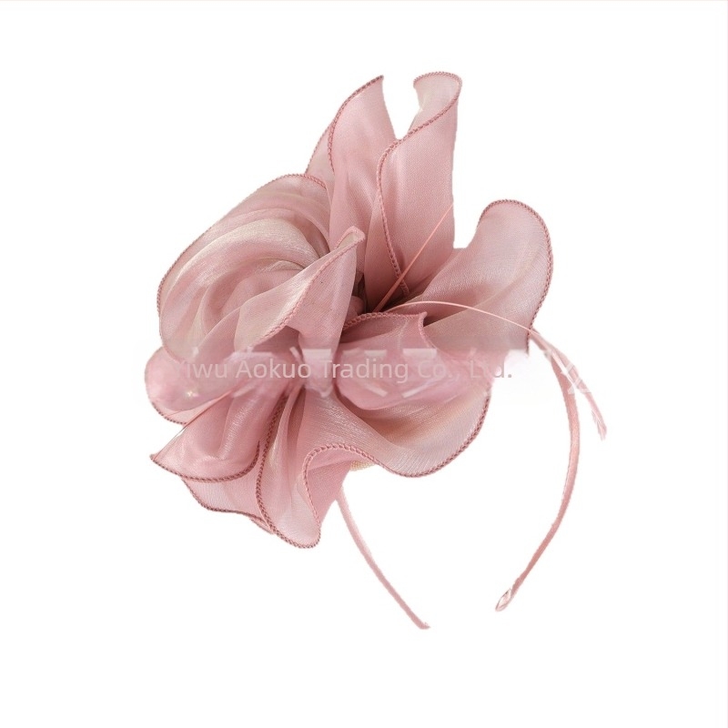 Accesoriu de păr pentru mireasă din pene, stil vintage, lucrat manual, toamna 2023