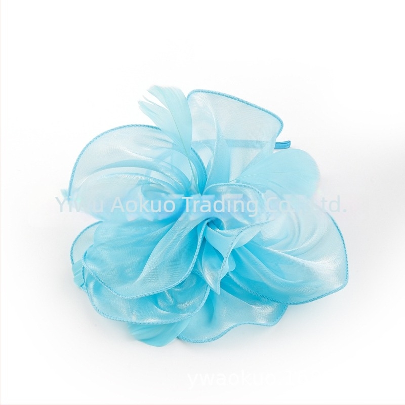 Accesoriu de păr pentru mireasă din pene, stil vintage, lucrat manual, toamna 2023