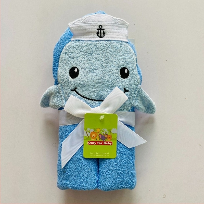 Prosop de baie pentru copii cu animale 3D, 100% bumbac, 300–500 g, pentru vârste 1–6 ani, personalizabil, Wanda