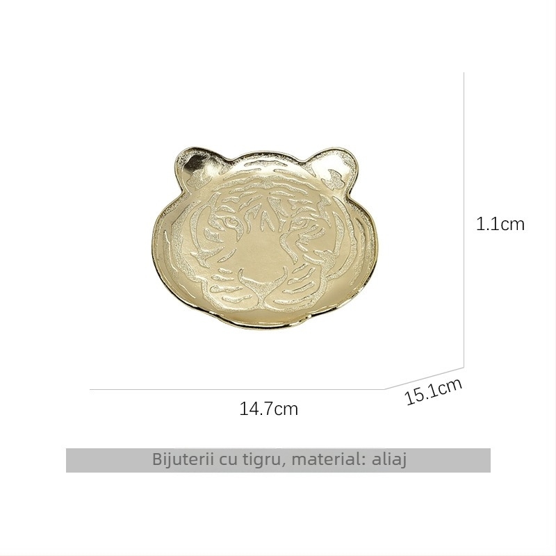 Suport de lumânare cu design de ramură de pasăre, tavă pentru bijuterii și ramă foto — aliaj de zinc, stil ușor lux