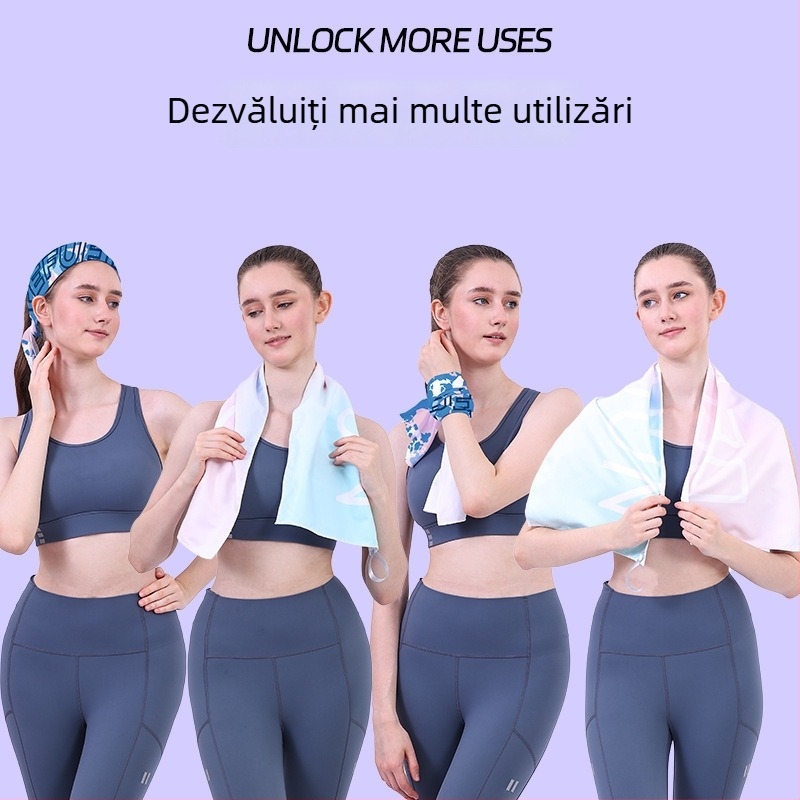 Prosop sport uscat rapid, velur dublu-fata, personalizabil cu logo, ușor (<50 g), absorbant