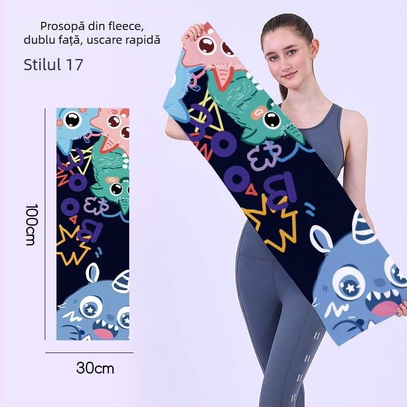 Prosop sport uscat rapid, velur dublu-fata, personalizabil cu logo, ușor (<50 g), absorbant