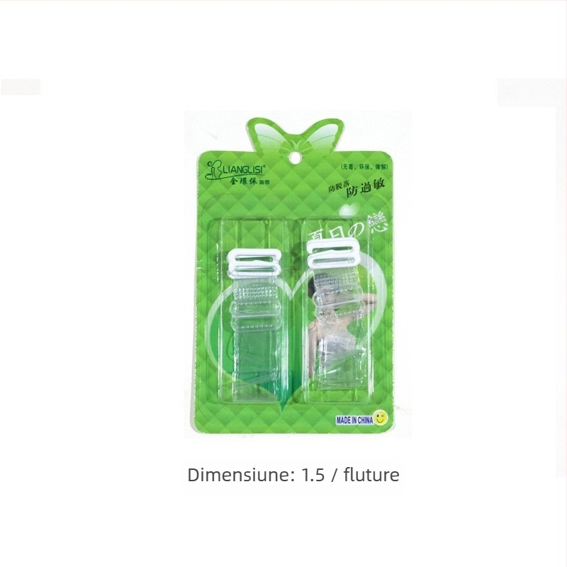 miss&hua Curea de sutien din silicon, transparentă — anti-alunecare, fără cusături