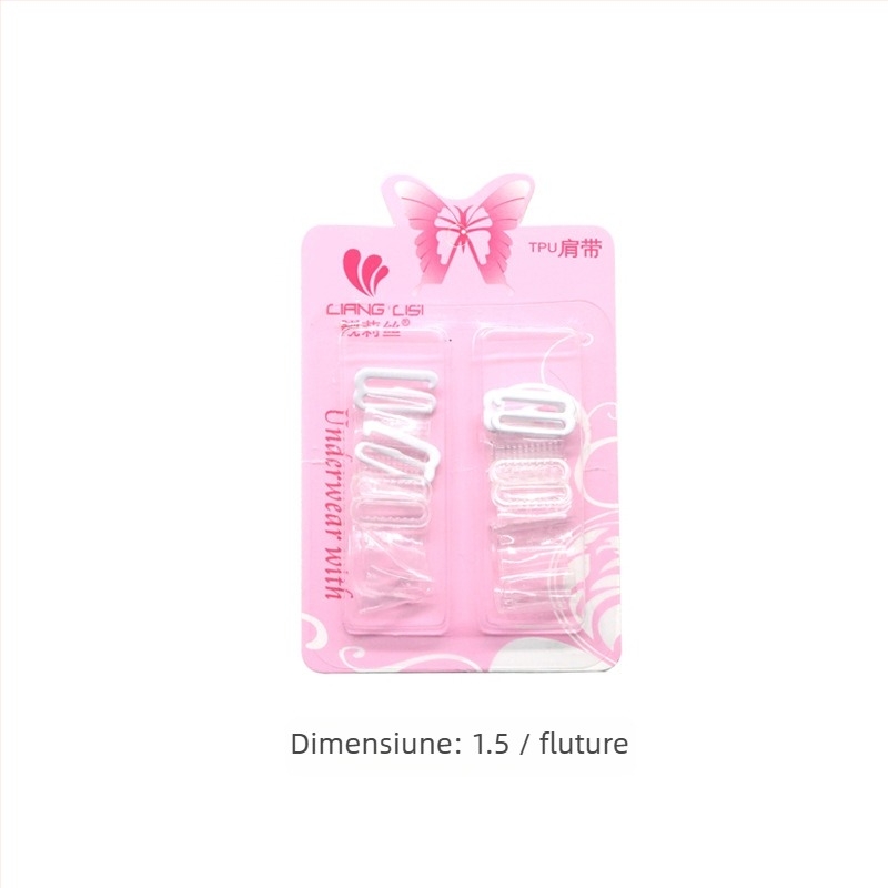 miss&hua Curea de sutien din silicon, transparentă — anti-alunecare, fără cusături