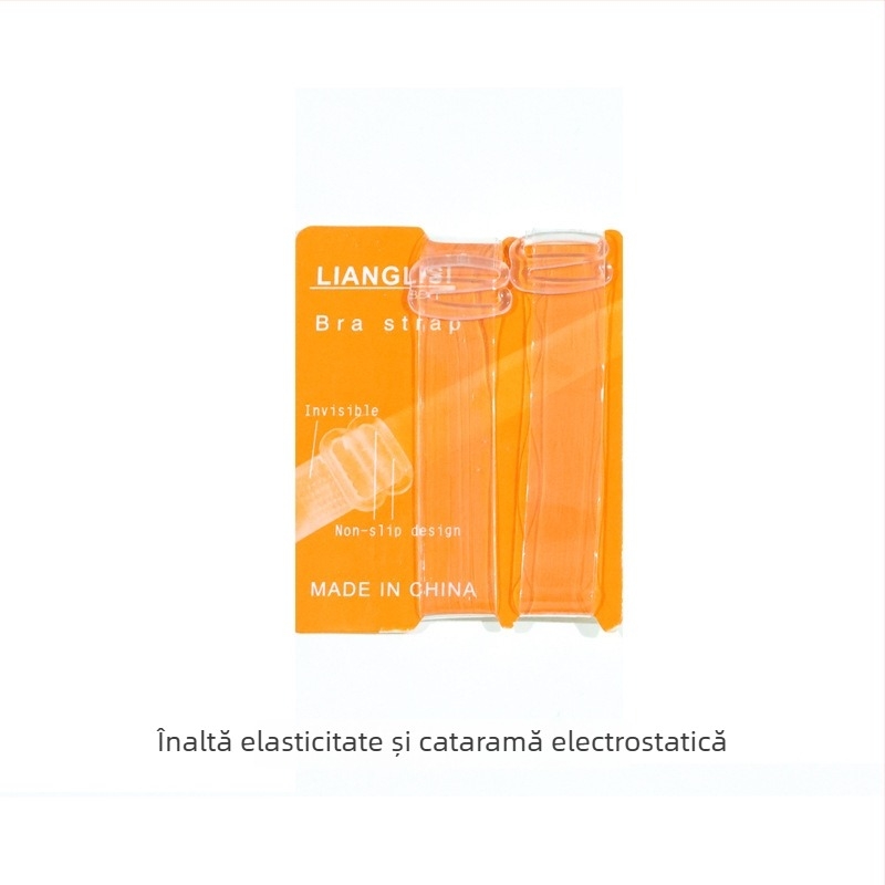 miss&hua Curea de sutien din silicon, transparentă — anti-alunecare, fără cusături