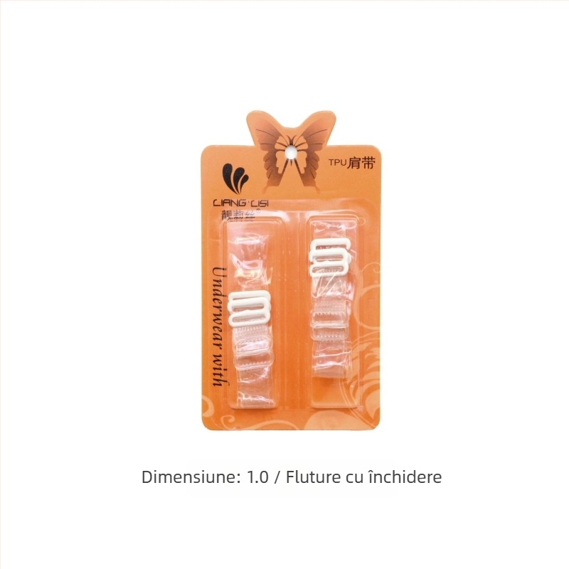 miss&hua Curea de sutien din silicon, transparentă — anti-alunecare, fără cusături