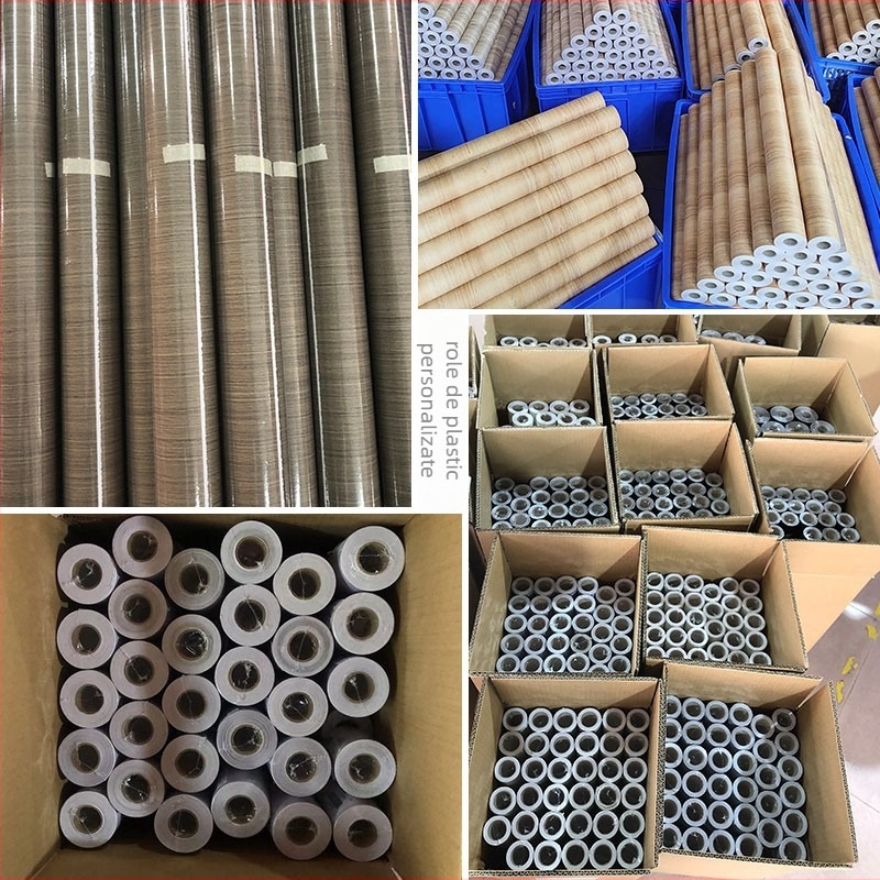 Tapet autoadeziv cu model de lemn — PVC impermeabil, pentru pereți și mobilier, stil Chinez Nou